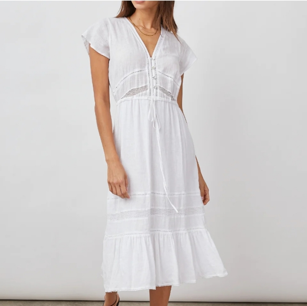Rails dress - white, Kiki Rails, white lace detail, brand new with tags